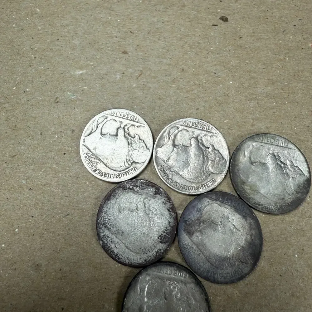 [Lot of 6] 1936 1935 and more Buffalo Nickels FIVE CENTS us coins Vintage
